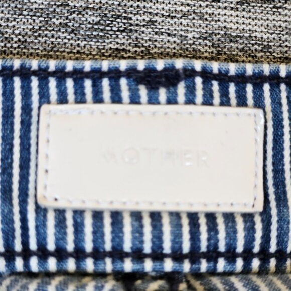 Mother Women's The Vamp Skinny Jean On the Road Destroy Railroad Stripe Size 28 - Picture 10 of 16